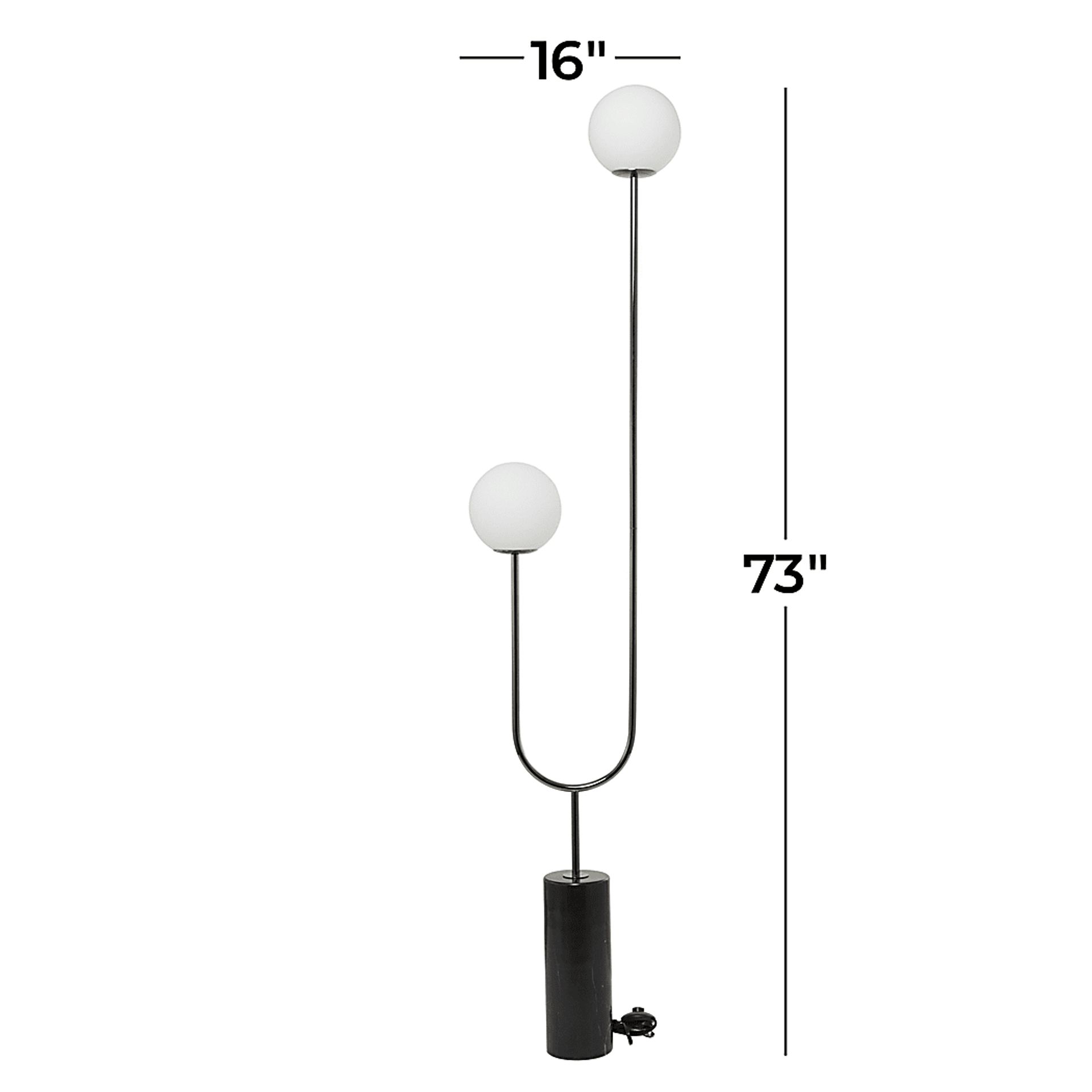 Meraiya Black Floor Lamp - Image 2