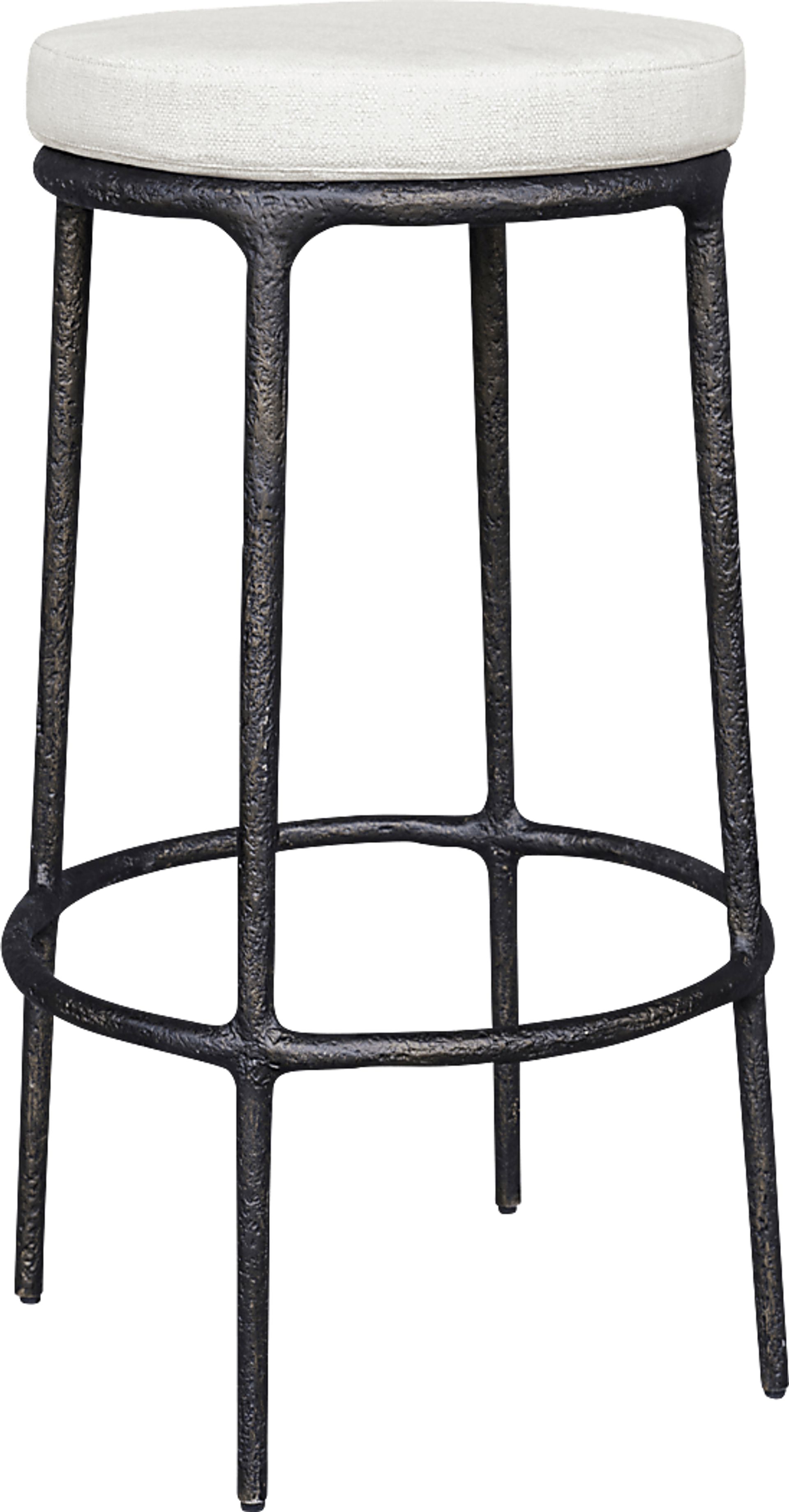 Meras White Outdoor Barstool - Image 3