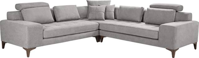 Mercer Place Gray 3 Pc Sectional - Thumbnail - Image 1