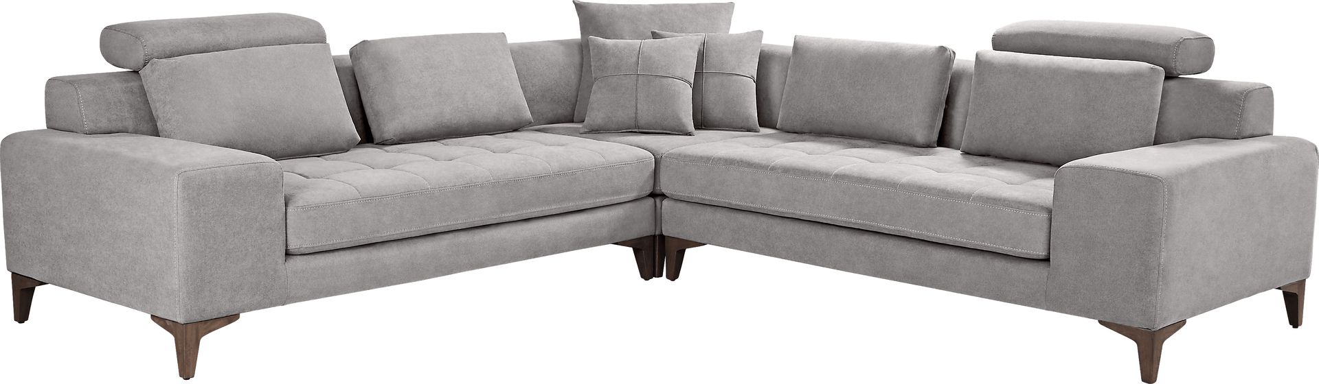 Mercer Place Gray 3 Pc Sectional - Image 1