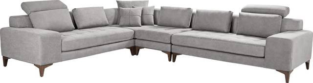 Mercer Place Gray 4 Pc Sectional - Thumbnail - Image 3