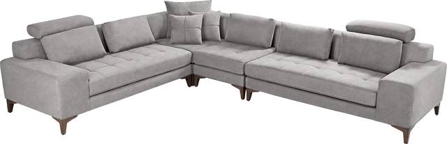 Mercer Place Gray 4 Pc Sectional - Thumbnail - Image 4