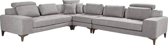 Mercer Place Gray 4 Pc Sectional - Thumbnail - Image 1