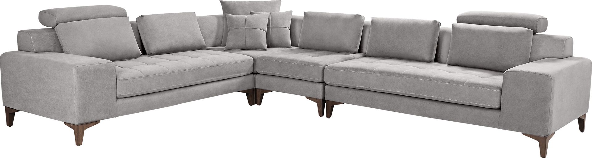 Mercer Place Gray 4 Pc Sectional - Image 1