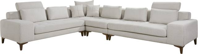 Mercer Place White 4 Pc Sectional - Thumbnail - Image 4