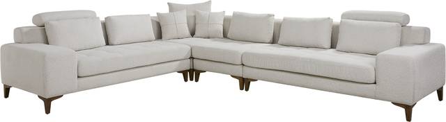 Mercer Place White 4 Pc Sectional - Thumbnail - Image 1
