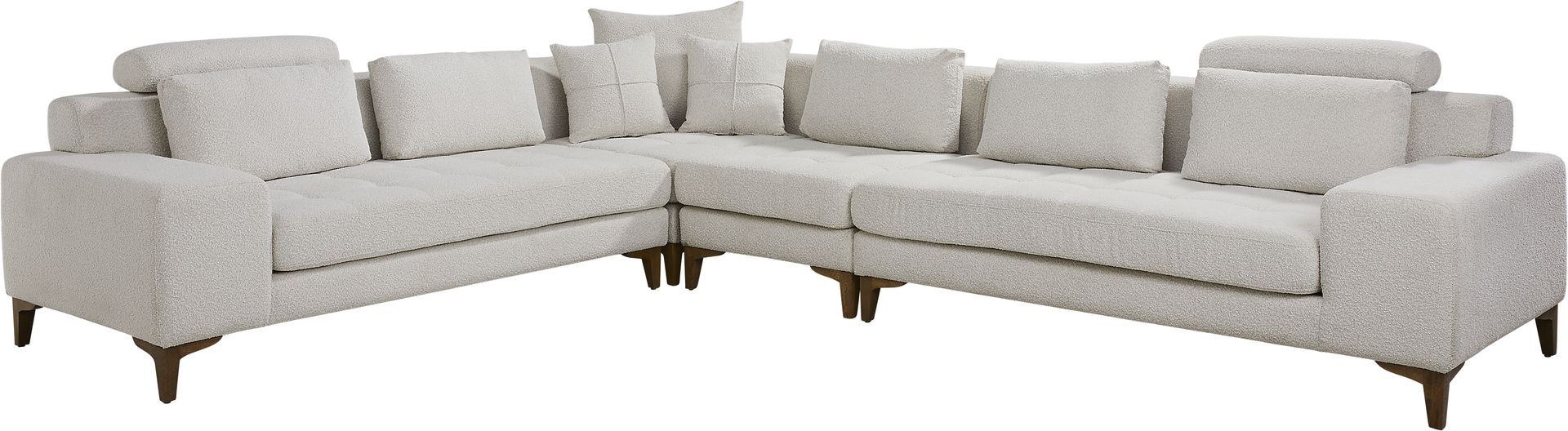Mercer Place White 4 Pc Sectional - Image 1