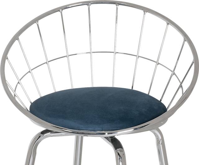 Mercia Blue Swivel Counter Height Stool - Thumbnail - Image 3