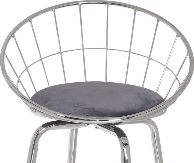 Mercia Gray Swivel Counter Height Stool - Thumbnail - Image 3
