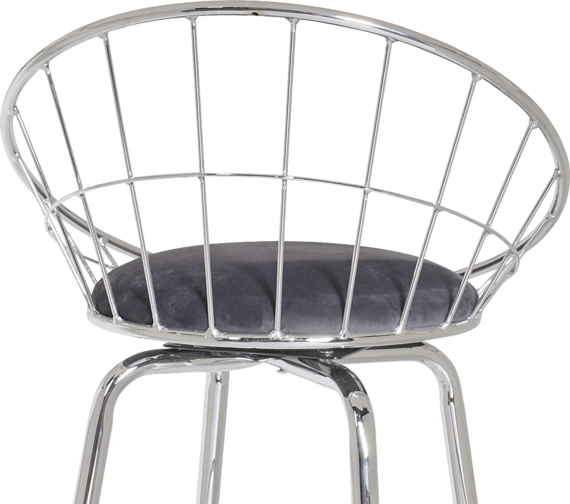 Mercia Gray Swivel Counter Height Stool - Image 4