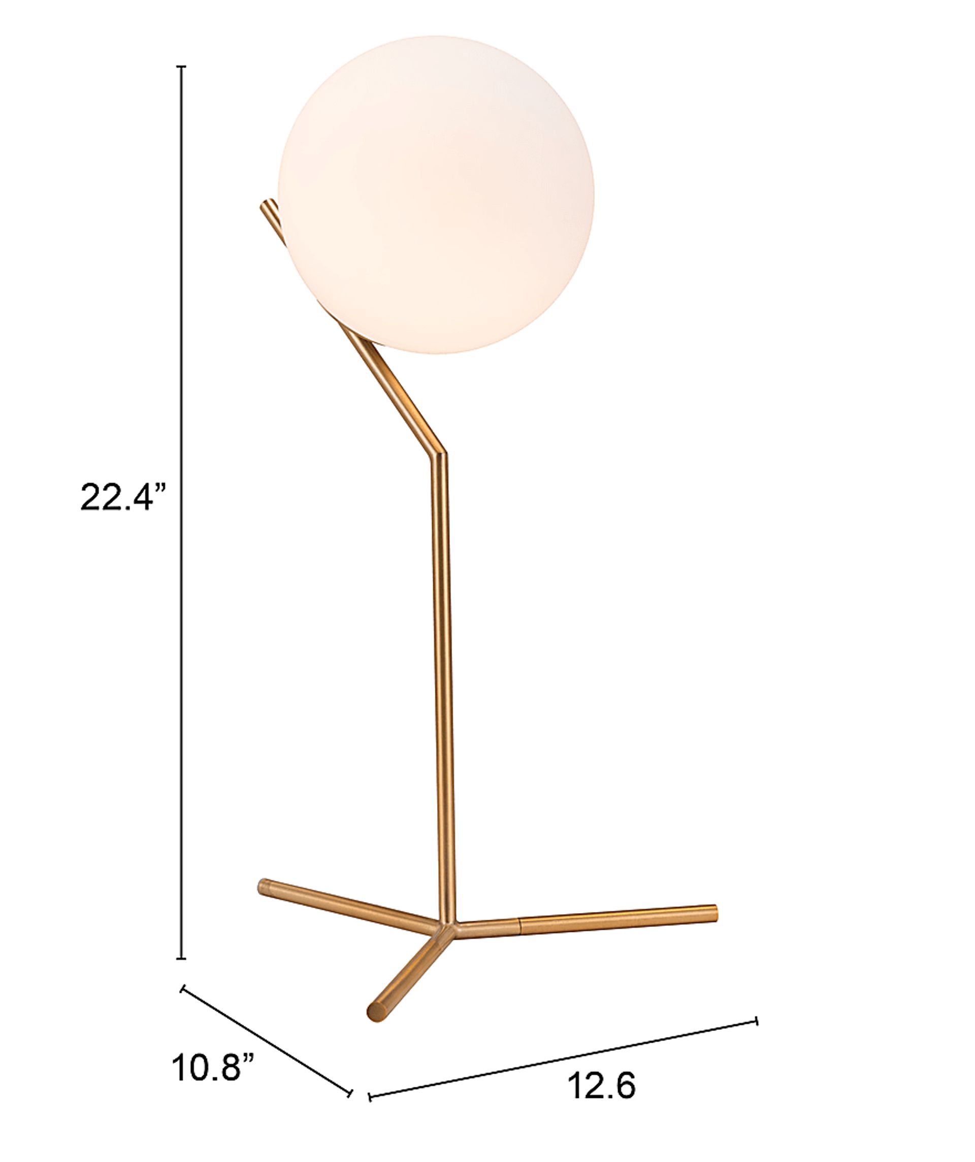 Mercury Pass Gold Lamp - Image 8