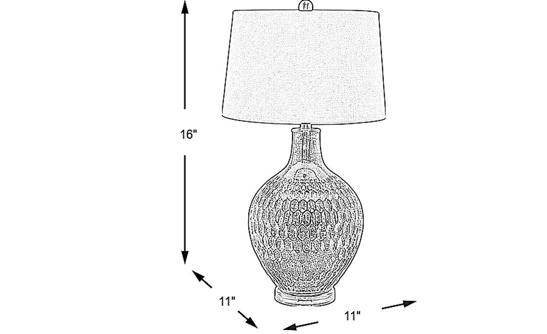 Mercury Place Silver Lamp