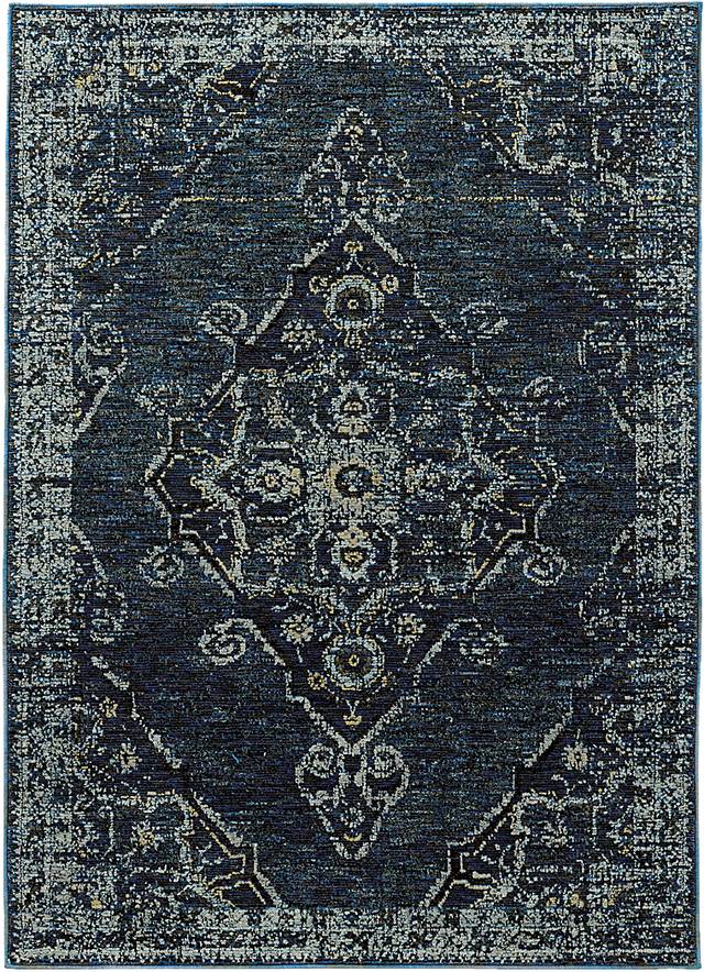 Mereworth Blue 7'10 x 10'10 Rug - Thumbnail - Image 1