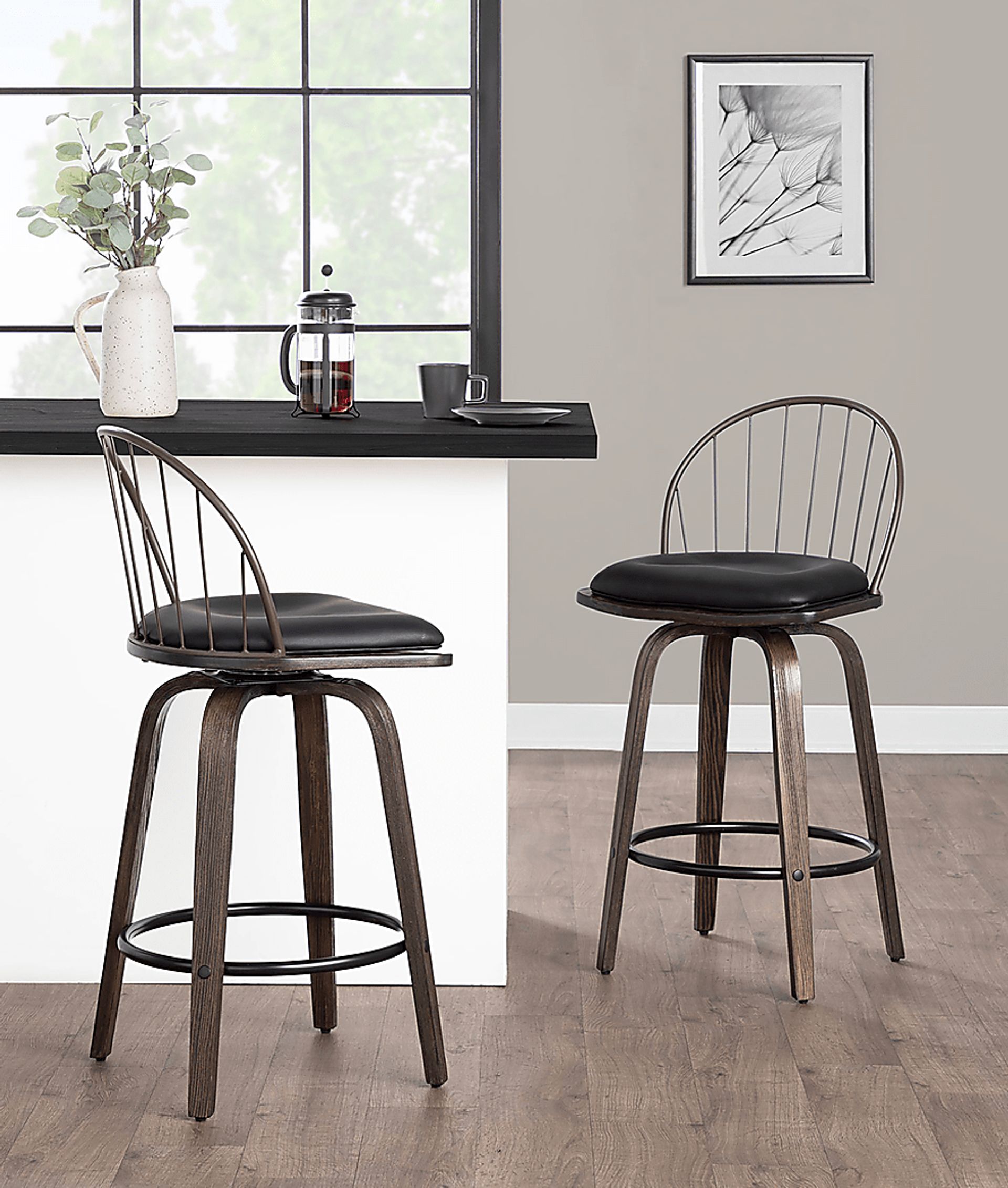 Merganser Brown Counter Height Stool, Set of 2 - Image 2