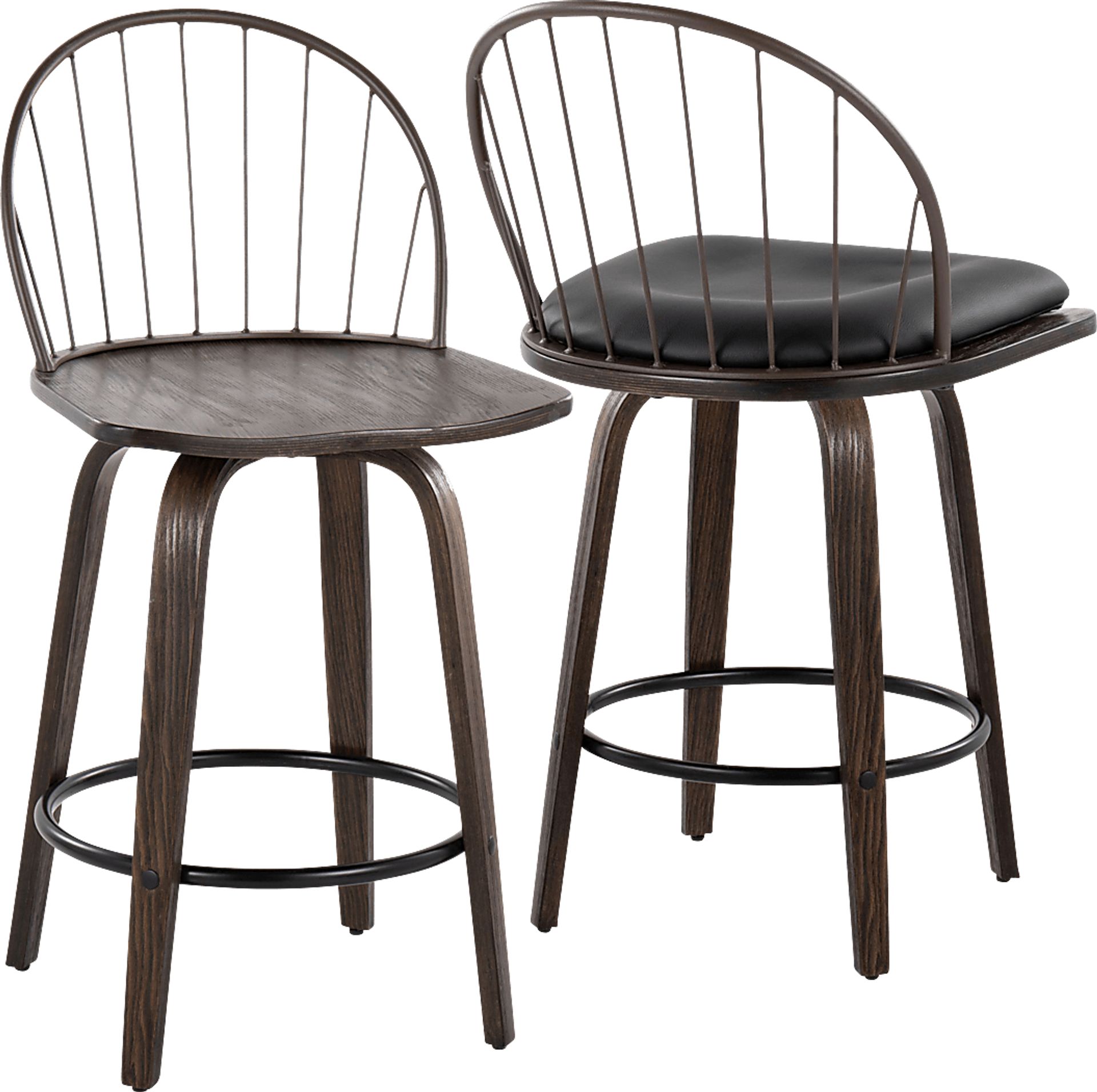 Merganser Brown Counter Height Stool, Set of 2 - Image 3
