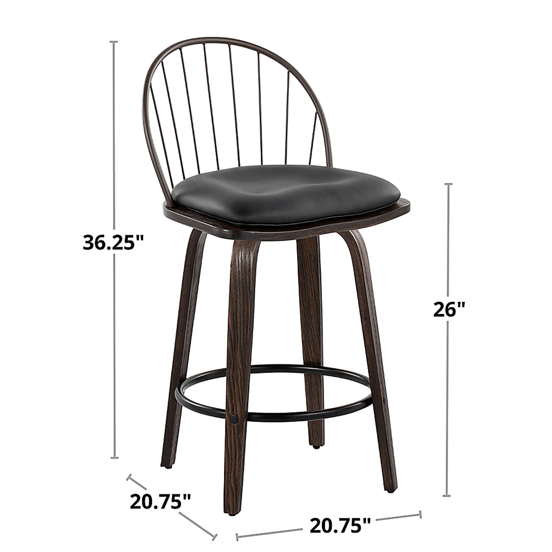 Merganser Brown Counter Height Stool, Set of 2 - Image 10