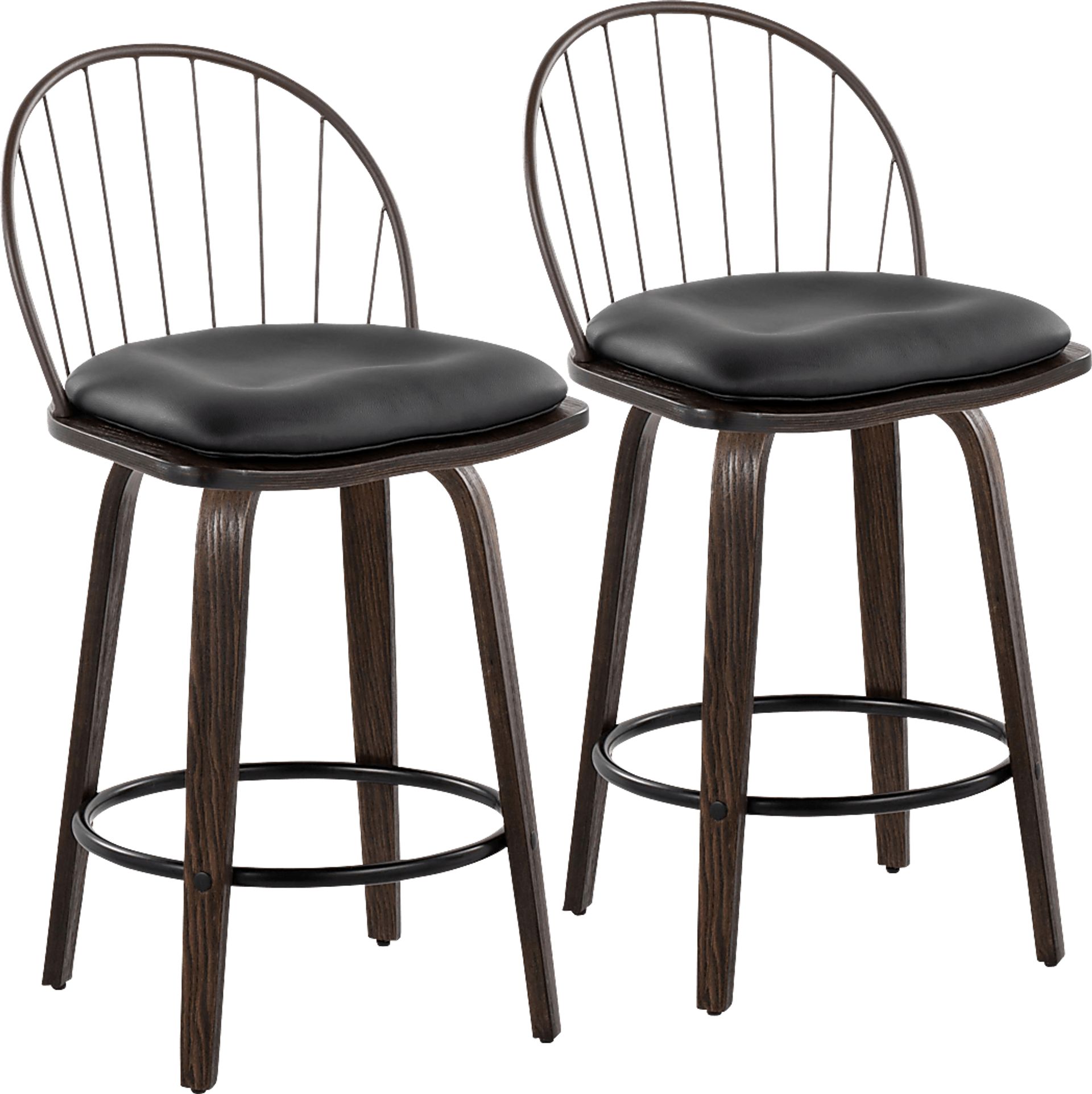 Merganser Brown Counter Height Stool, Set of 2 - Image 1