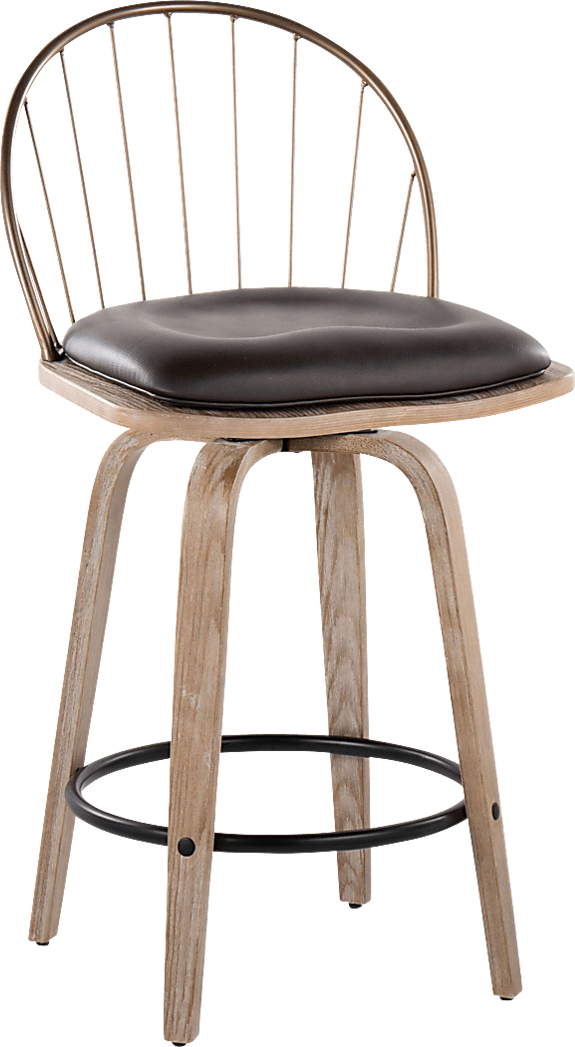 Merganser Brown Counter Height Stool, Set of 2 - Image 3