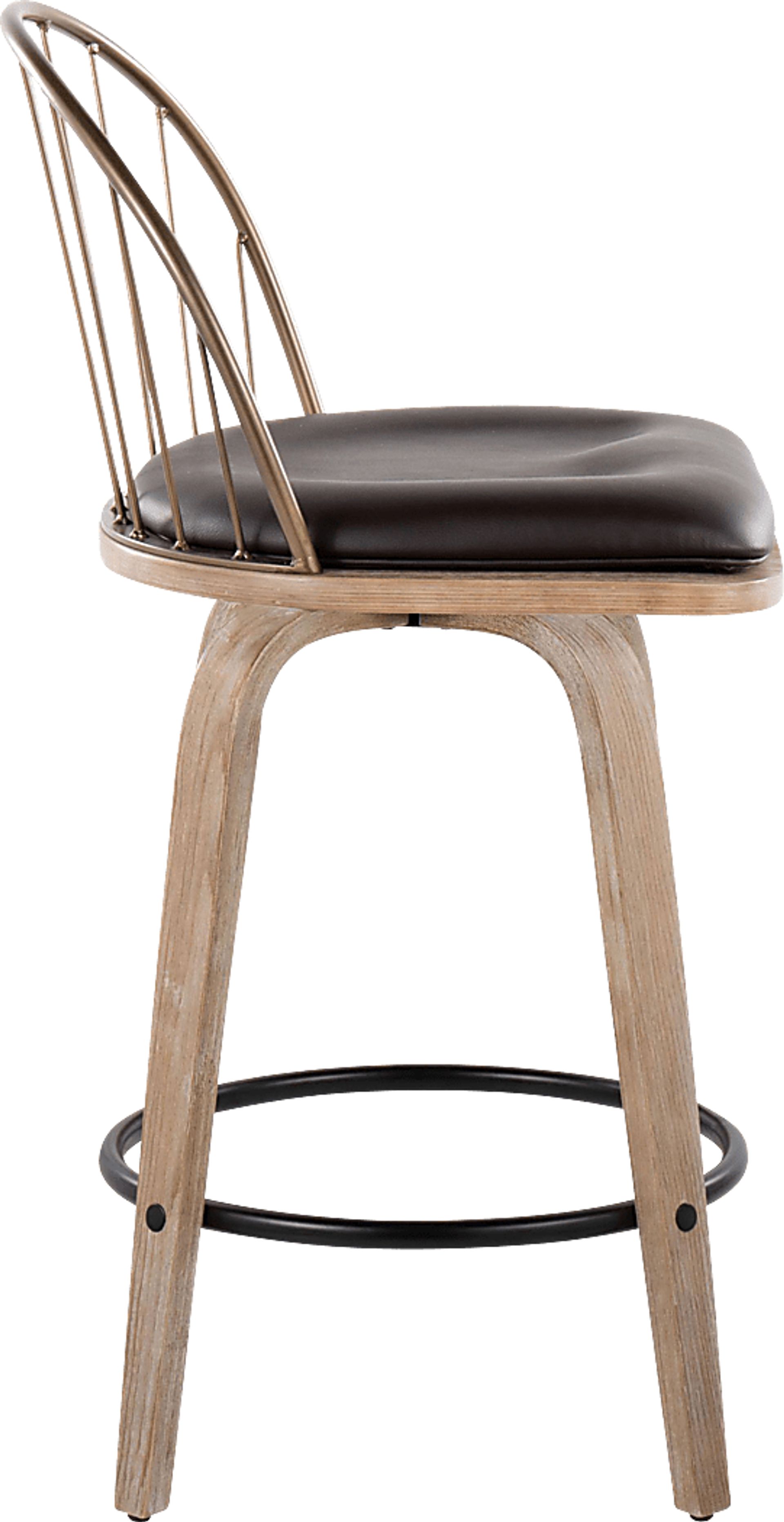 Merganser Brown Counter Height Stool, Set of 2 - Image 4