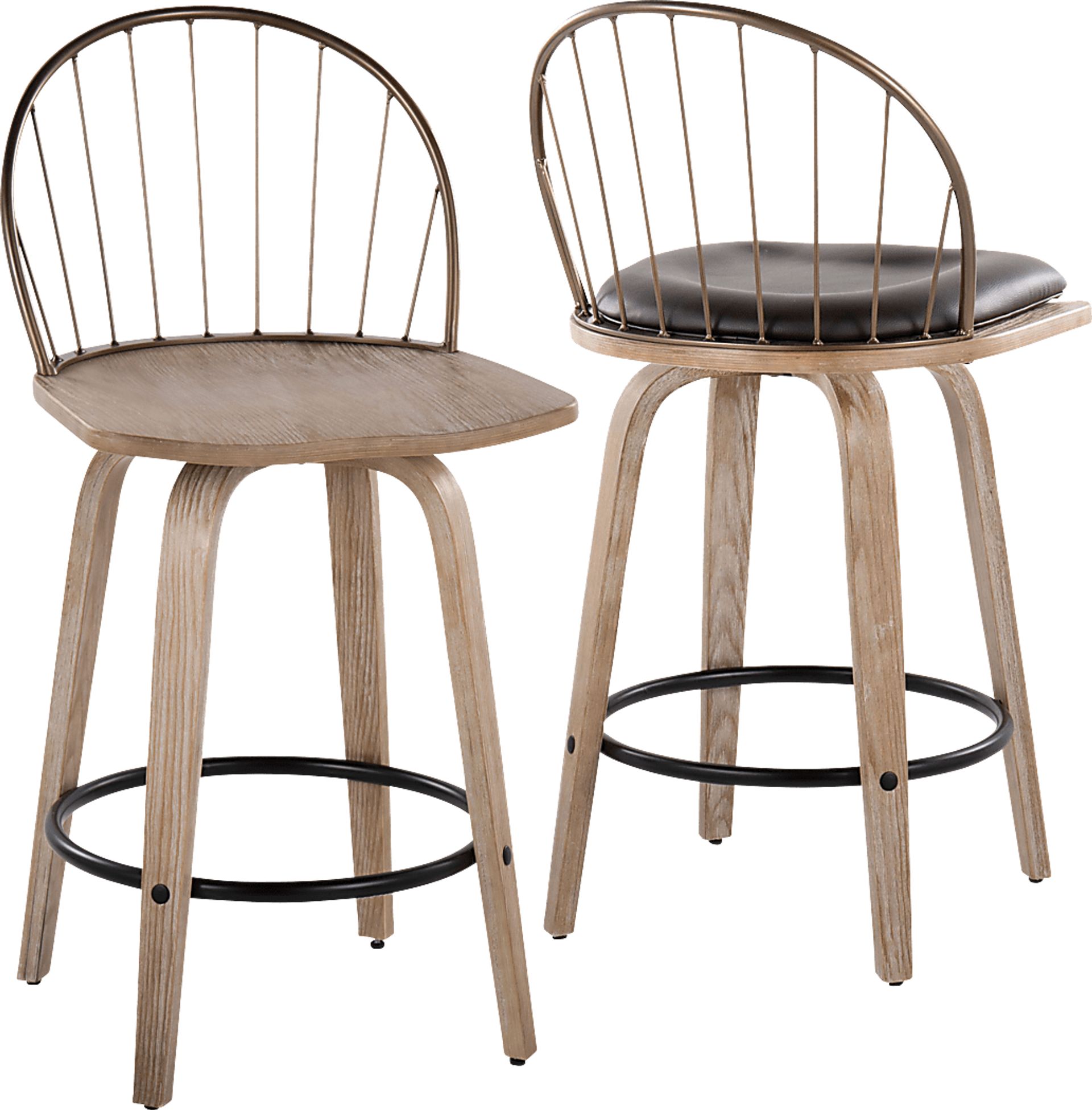Merganser Brown Counter Height Stool, Set of 2 - Image 7