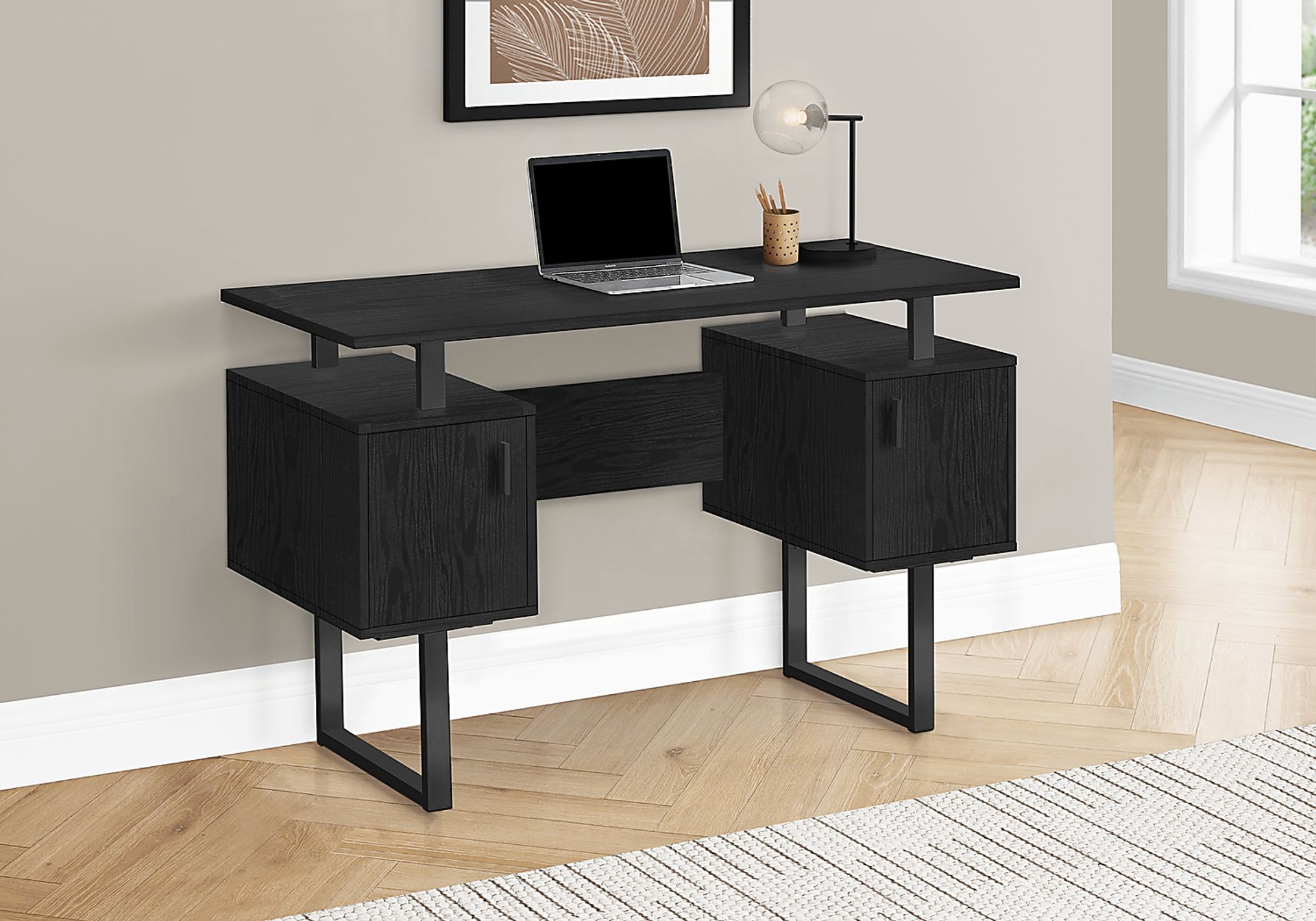 Meridell Black Desk - Image 2