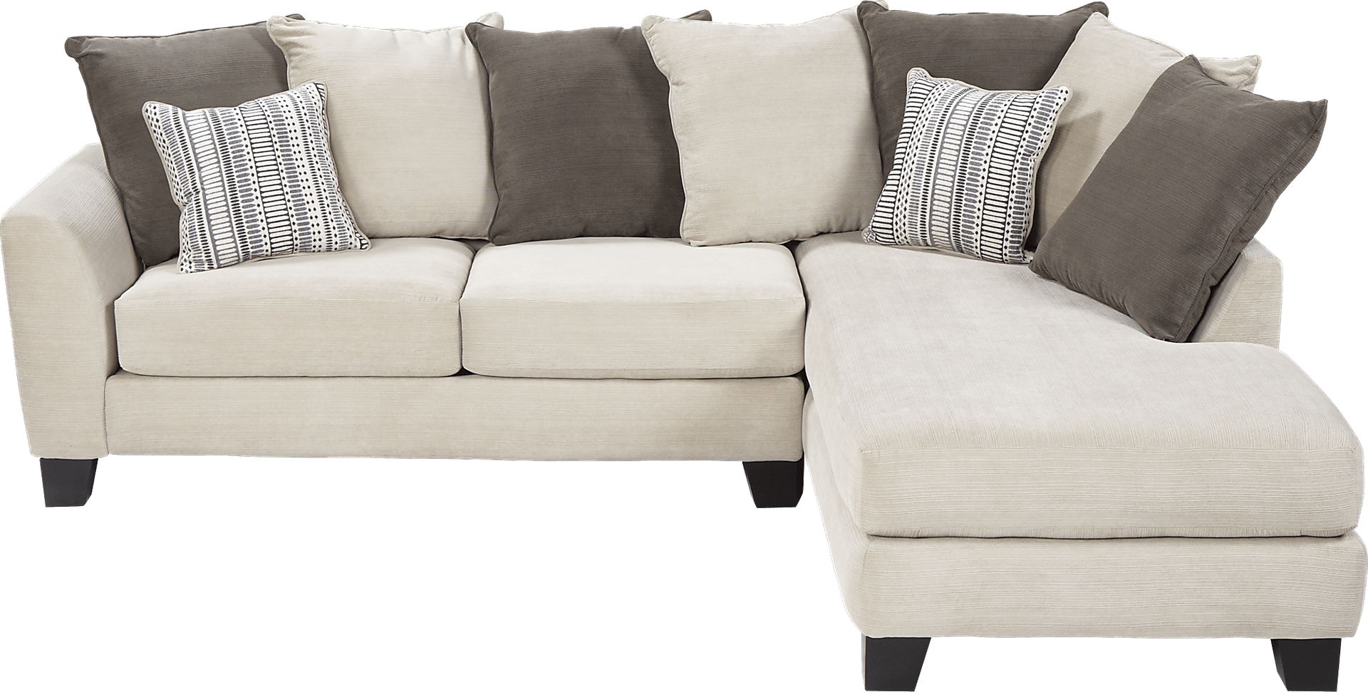 Meridian Springs Beige 2 Pc Sectional - Image 2