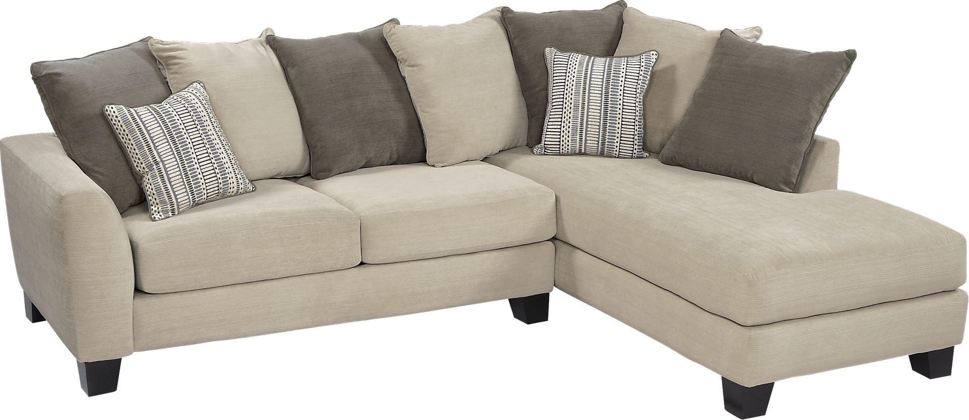 Meridian Springs Beige 2 Pc Sectional - Image 1