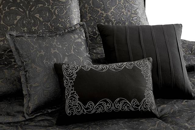 Meried Black 9 Pc Queen Comforter Set - Thumbnail - Image 6