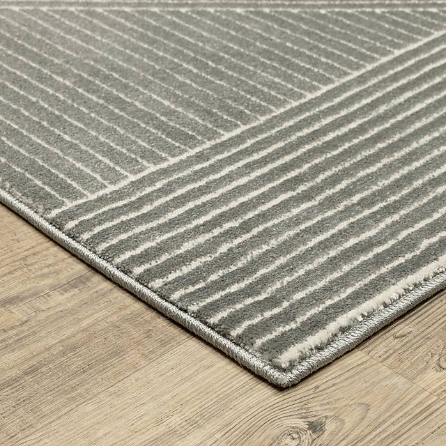 Merien Charcoal 6'7 x 9'6 Rug - Thumbnail - Image 3