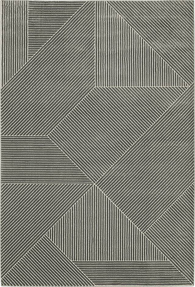Merien Charcoal 6'7 x 9'6 Rug - Thumbnail - Image 1