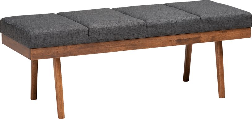Merimac Charcoal Accent Bench