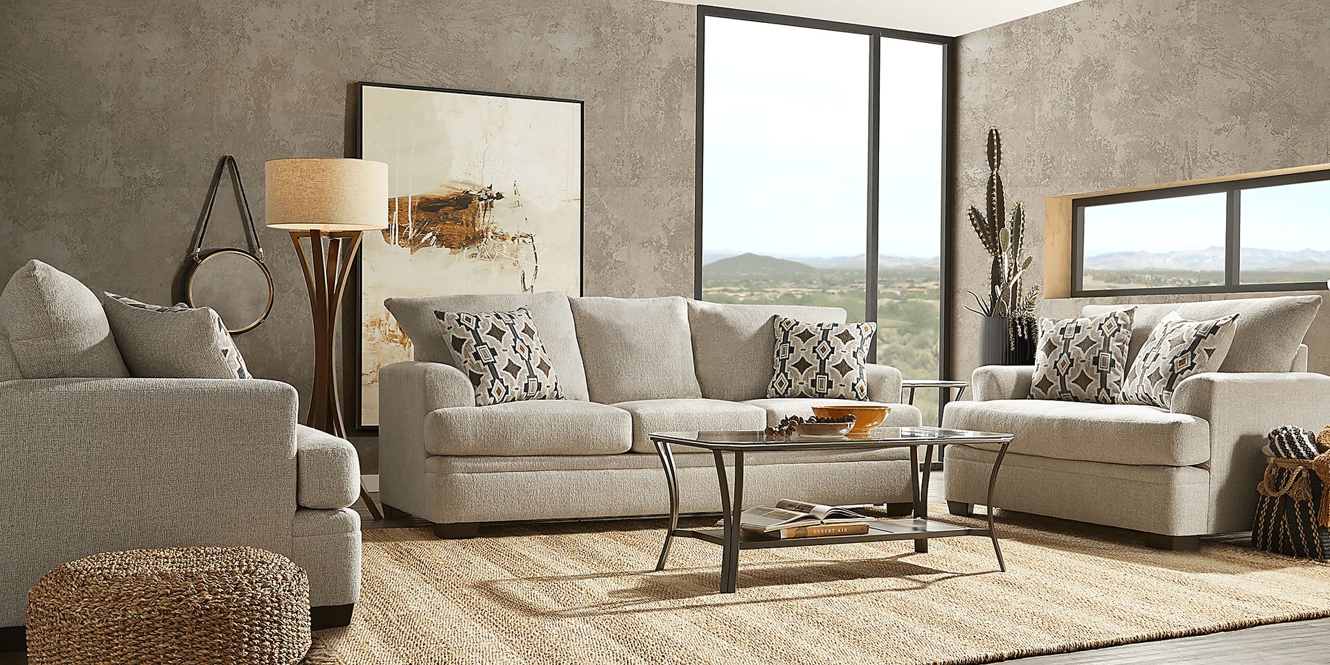Merith Avenue Beige 5 Pc Living Room - Image 1