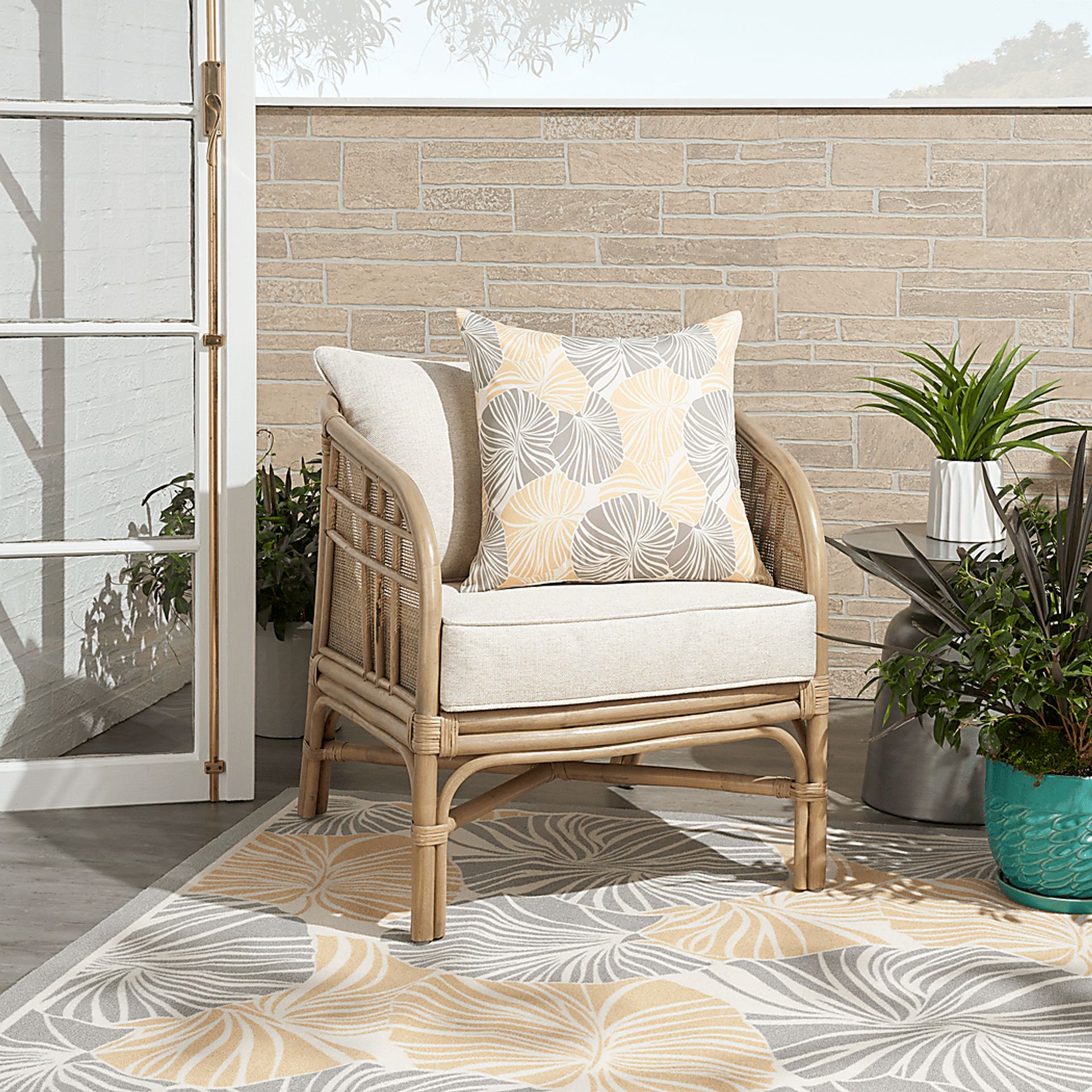 Merith Gray Indoor/Outdoor Accent Pillow - Image 3