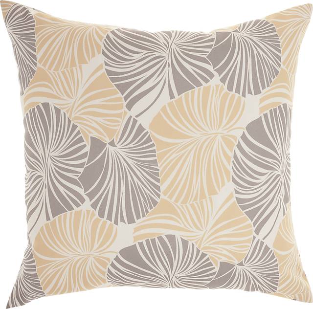 Merith Gray Indoor/Outdoor Accent Pillow - Thumbnail - Image 1