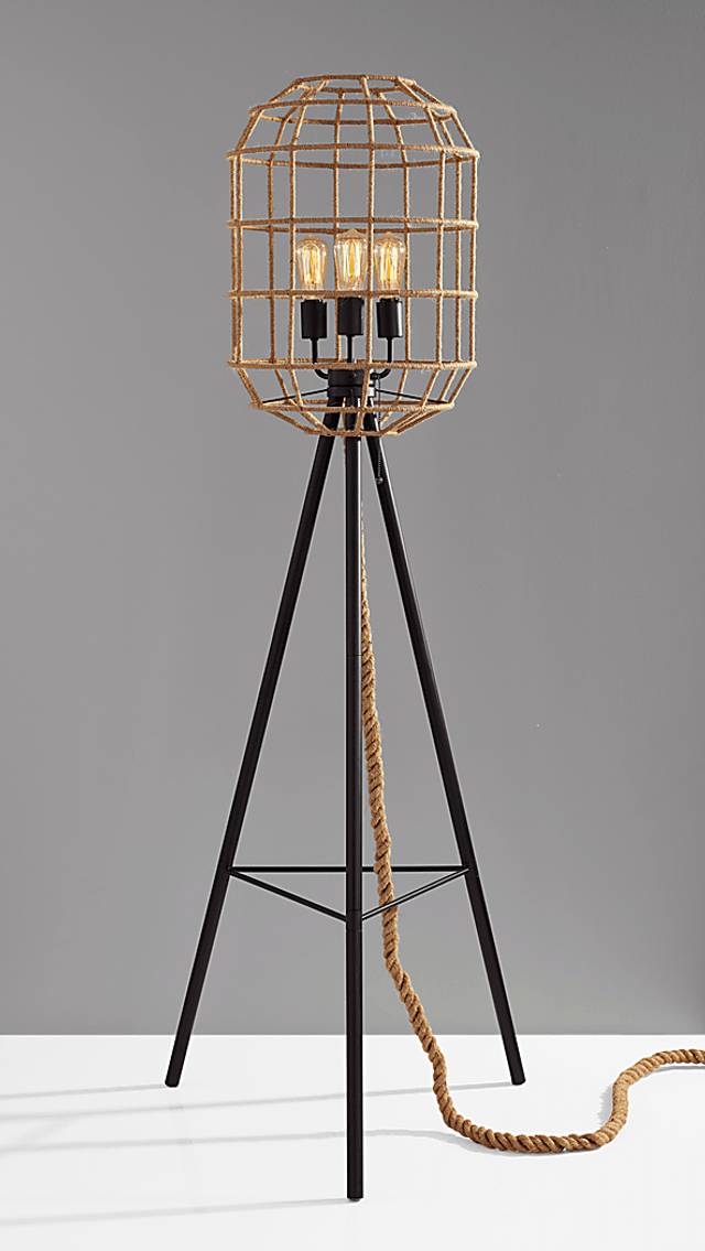 Merivale Beige Floor Lamp - Thumbnail - Image 6