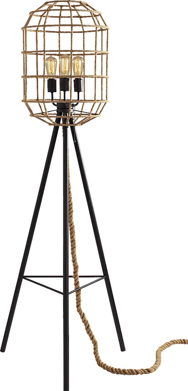 Merivale Beige Floor Lamp - Thumbnail - Image 1