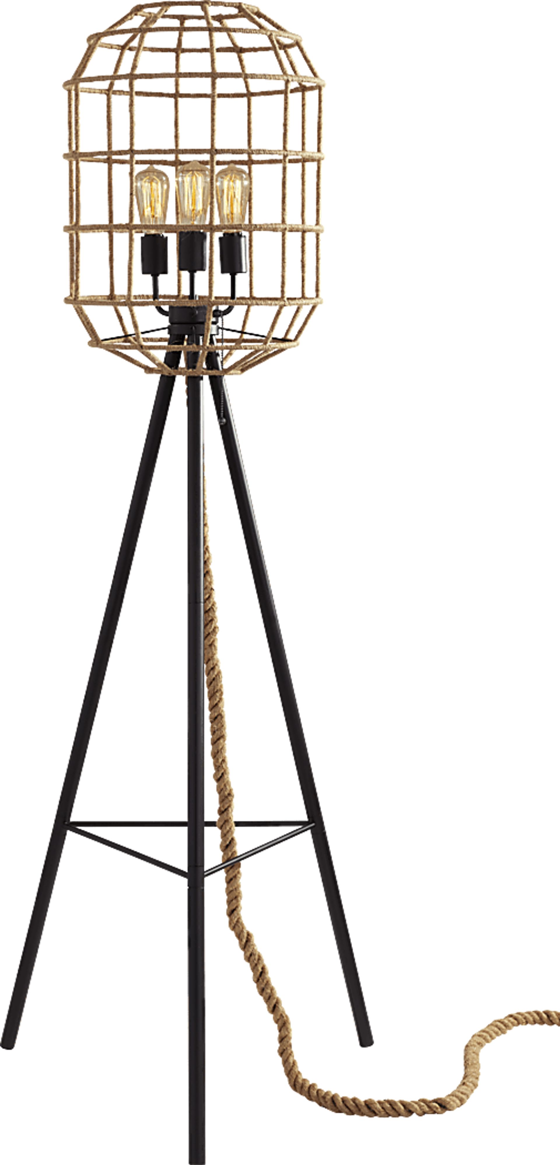 Merivale Beige Floor Lamp - Image 1