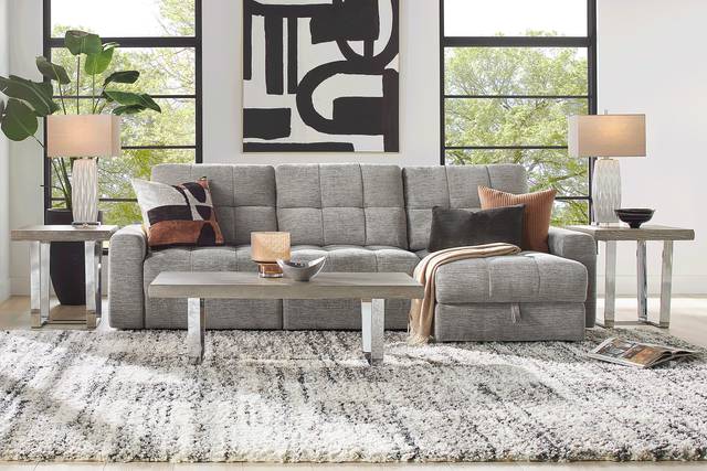 Meriwether Gray 3 Pc Power Slider Sectional - Thumbnail - Image 1