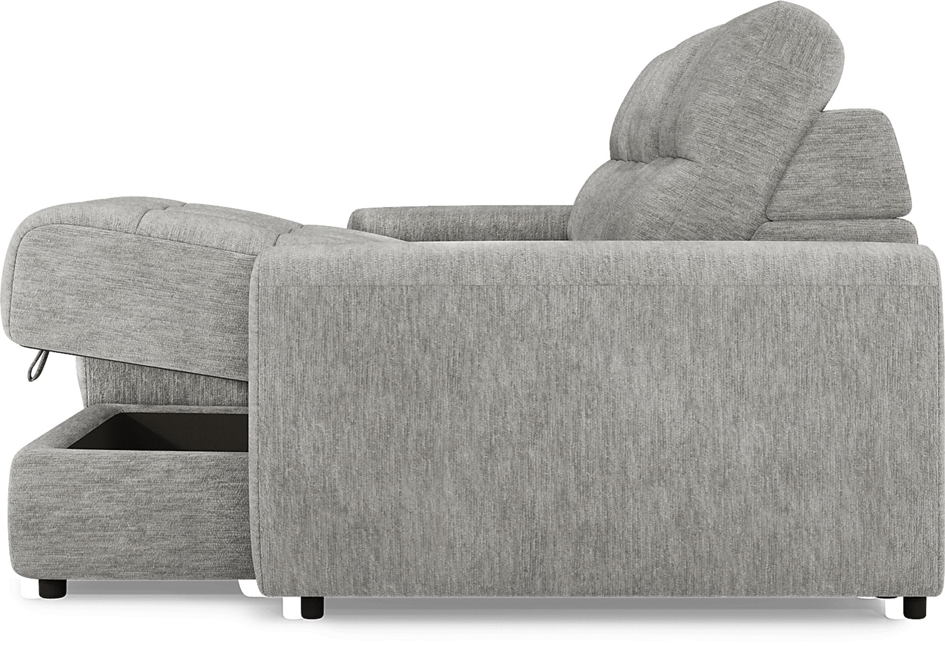 Meriwether Gray 3 Pc Power Slider Sectional - Image 4