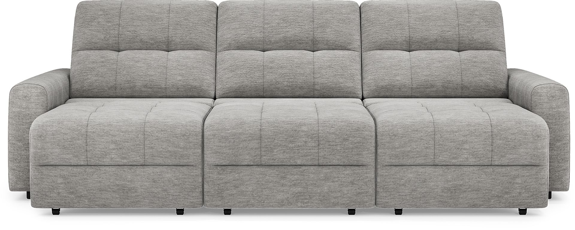 Meriwether Gray 3 Pc Power Slider Sectional - Image 4