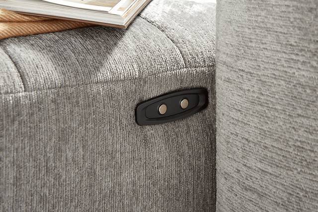 Meriwether Gray 3 Pc Power Slider Sectional - Thumbnail - Image 3