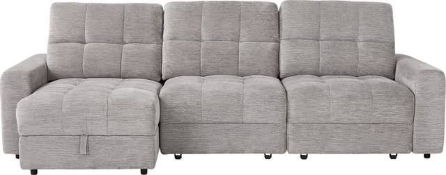 Meriwether Gray 3 Pc Power Slider Sectional - Thumbnail - Image 1