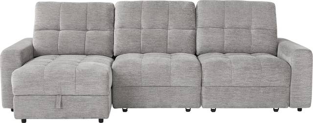 Meriwether Gray 3 Pc Power Slider Sectional - Thumbnail - Image 1