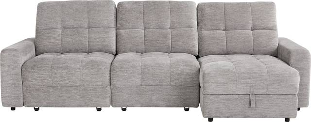 Meriwether Gray 3 Pc Power Slider Sectional - Thumbnail - Image 1