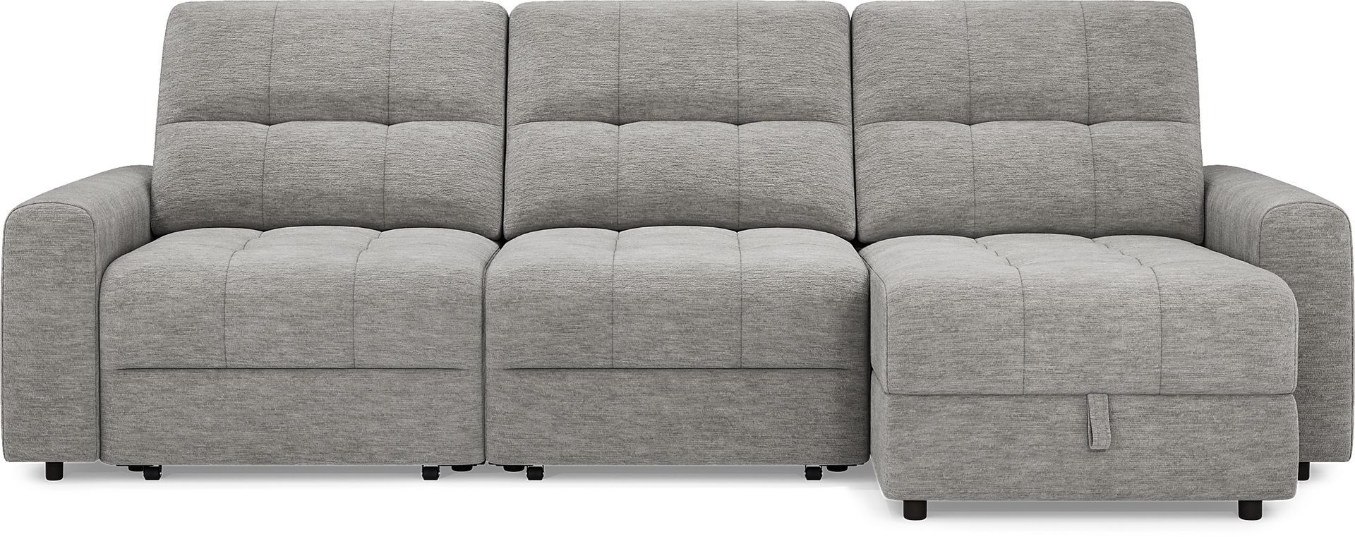 Meriwether Gray 3 Pc Power Slider Sectional - Image 4