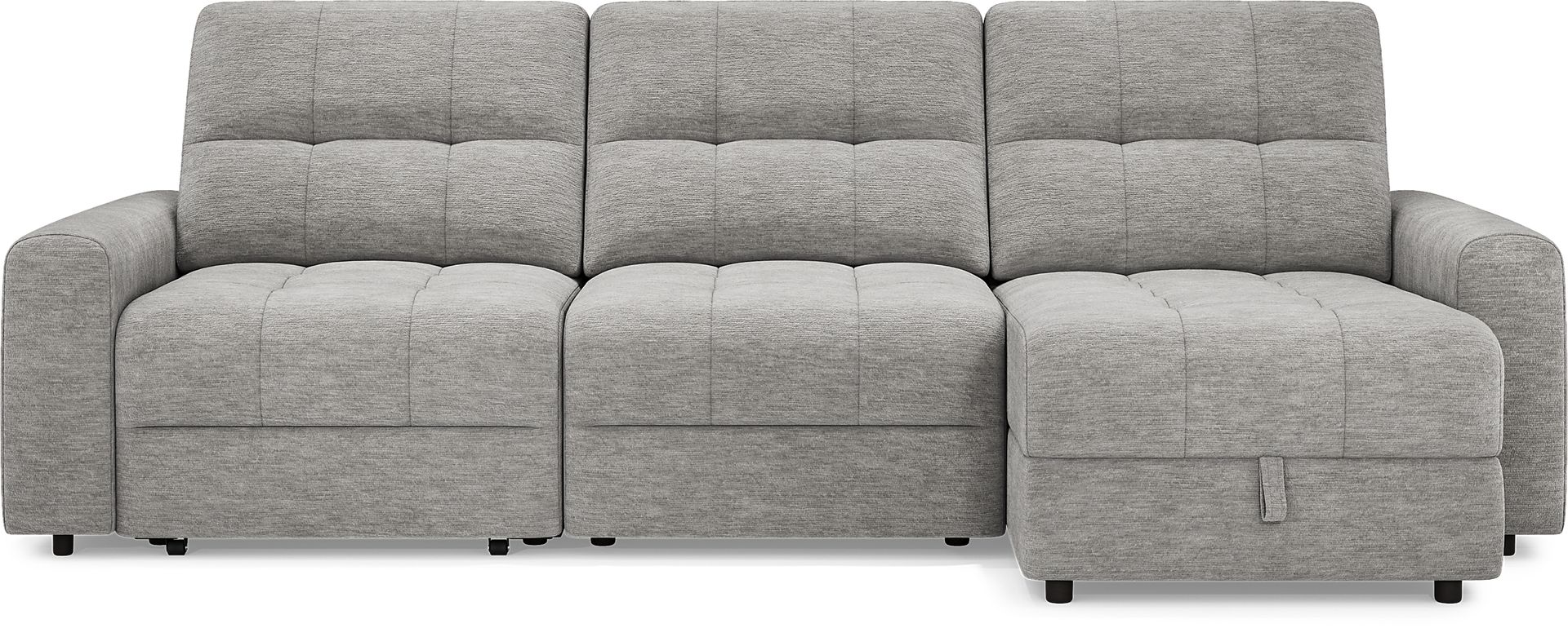 Meriwether Gray 3 Pc Power Slider Sectional - Image 4
