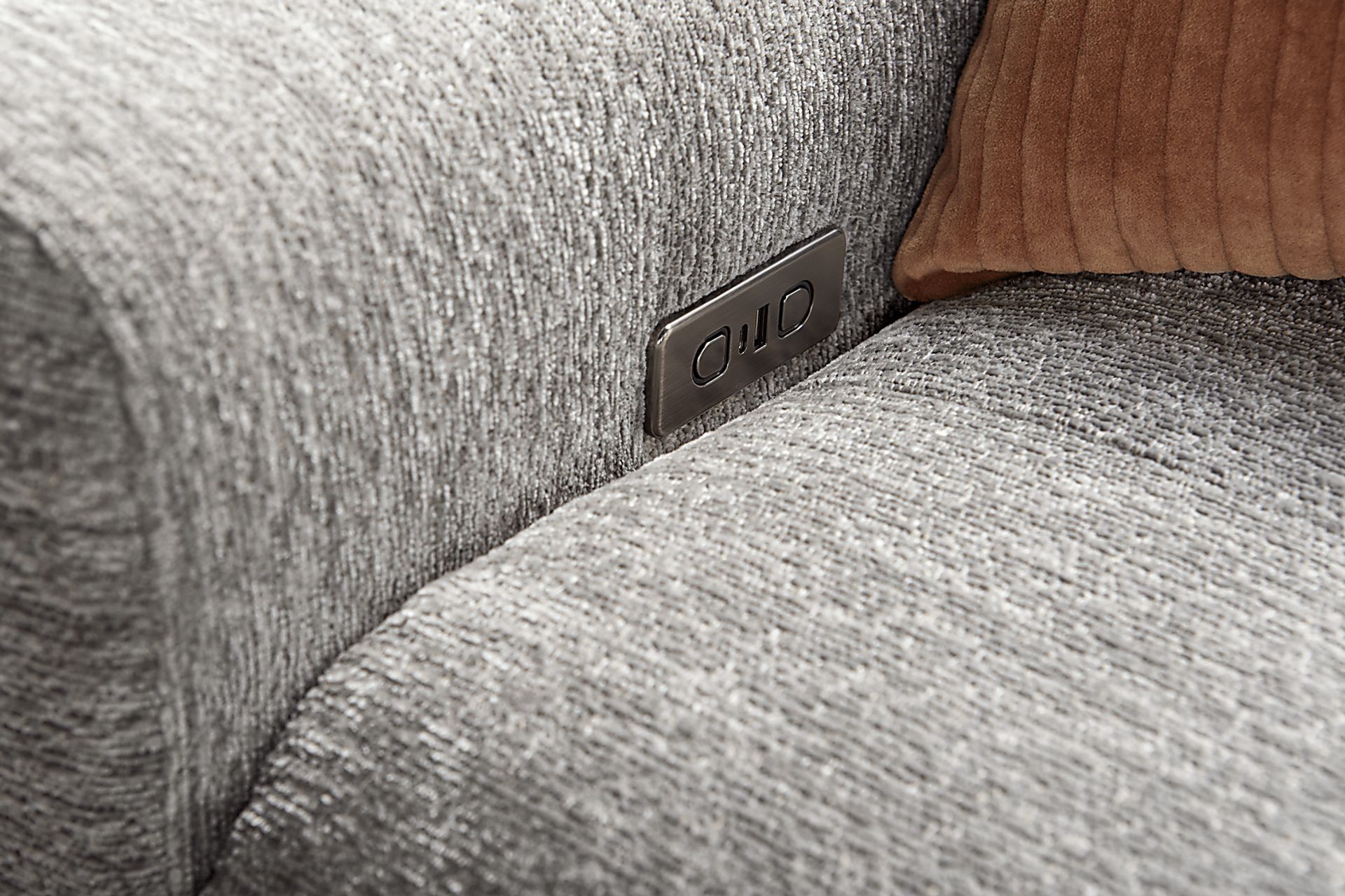 Meriwether Gray 3 Pc Power Slider Sectional - Image 4