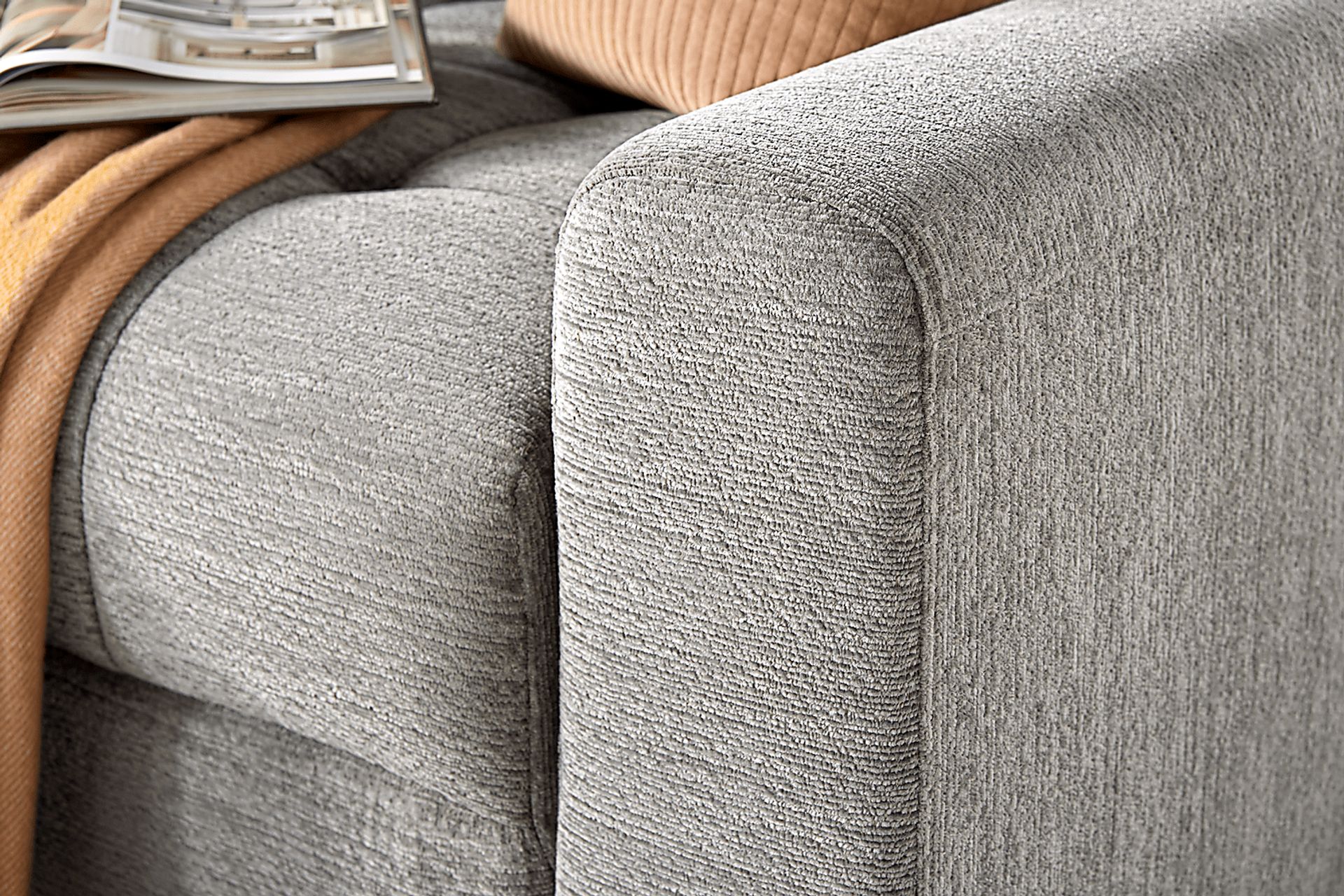 Meriwether Gray 6 Pc Power Slider Sectional - Image 7