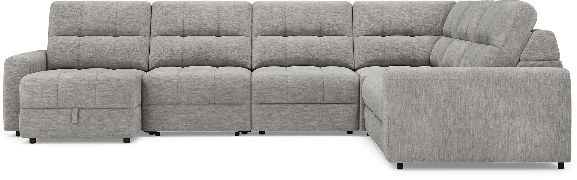Meriwether Gray 9 Pc Power Slider Sectional Living Room - Image 4