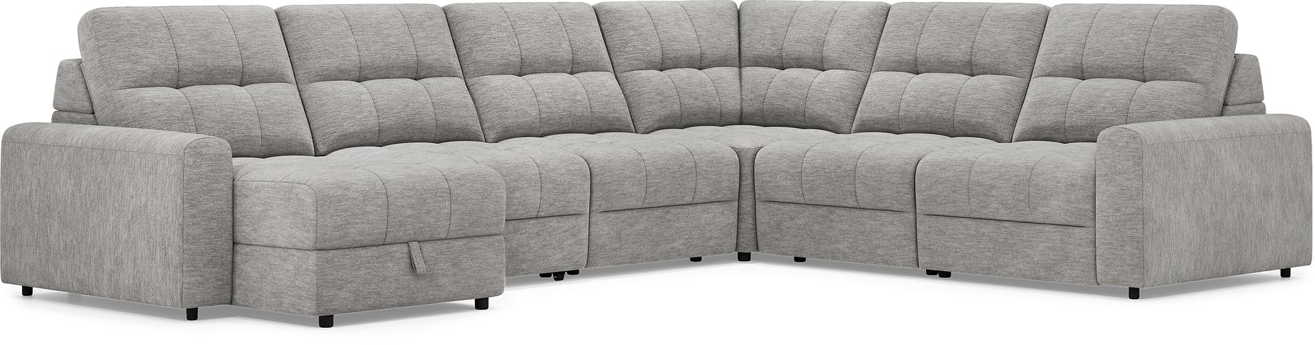 Meriwether Gray 9 Pc Power Slider Sectional Living Room - Image 2